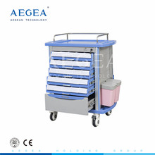 AG-MT001A1 CE ISO five drawers hospital emergency mobile medicine carts